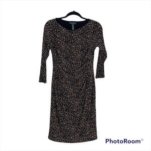 Lauren by Ralph Lauren long sleeve boat neck dress